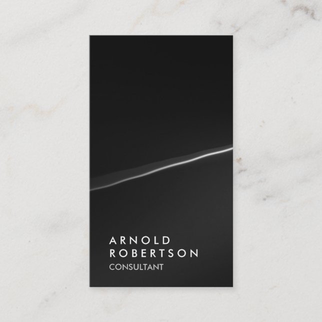 Elegante tarjeta de visita de consultores de moda  (Anverso)