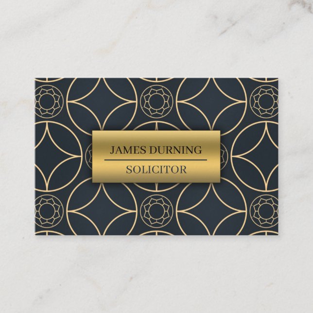 Elegante tarjeta de visita de estilo de los años 2 (Anverso)