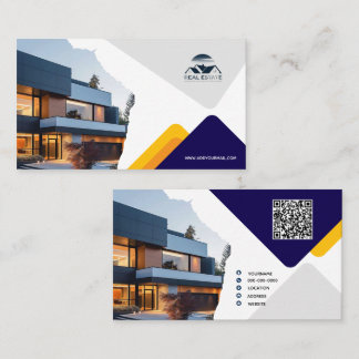 Elegante tarjeta de visita de la Marina y Oro Inmo