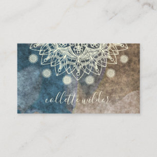Elegante tarjeta de visita de manala para flores d