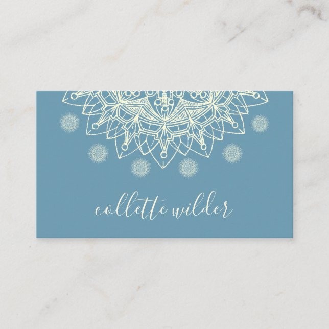 Elegante tarjeta de visita de manala para flores d (Anverso)