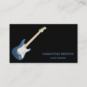 Elegante tarjeta de visita de músico con nota musi