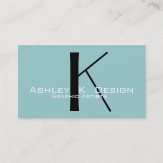 Elegante tarjeta de visita de Personalizable Monog