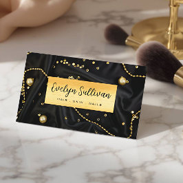 Elegante tarjeta de visita del Salón de belleza de