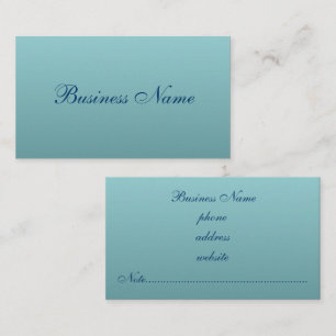 Elegante tarjeta de visita Dusty Blue