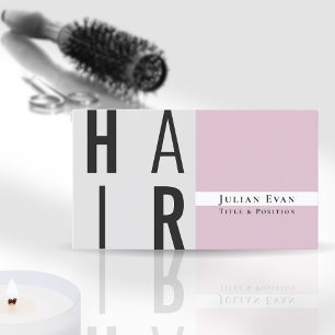Elegante tarjeta de visita Dusty Pink Hair Stylist