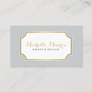 Elegante tarjeta de visita elegante para eventos g