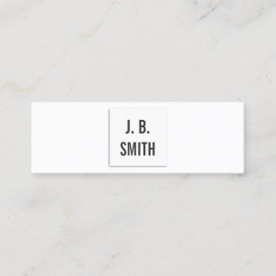 Elegante tarjeta de visita en blanco y negro