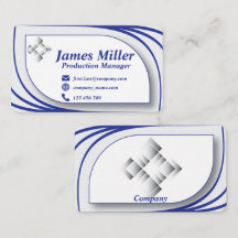 Elegante tarjeta de visita enmarcada serie 20