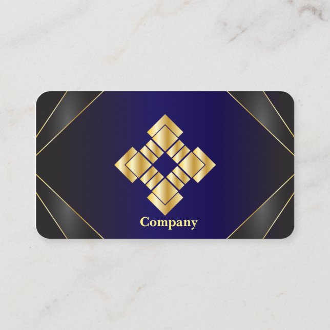 Elegante tarjeta de visita enmarcada serie 25 (Reverso)