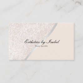 Elegante tarjeta de visita esteticista de crema