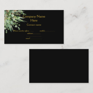 Elegante tarjeta de visita Eucalyptus Botánica Ne