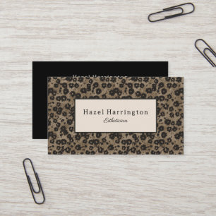 Elegante tarjeta de visita floral moderna