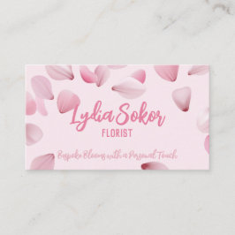Elegante tarjeta de visita floral para florista