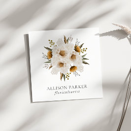 Elegante tarjeta de visita floricultora