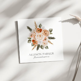 Elegante tarjeta de visita floricultora