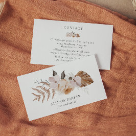 Elegante tarjeta de visita floricultora