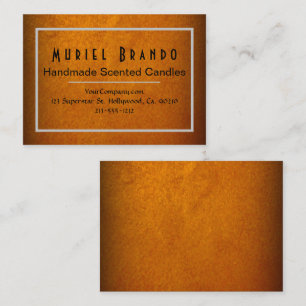 Elegante tarjeta de visita Gold Candle Company V4