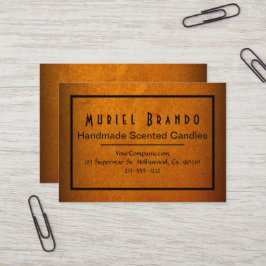 Elegante tarjeta de visita Gold Candle Company V4