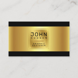 Elegante tarjeta de visita Gold y Black