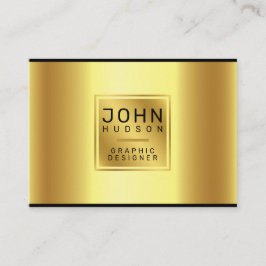 Elegante tarjeta de visita Gold y Black