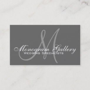 Elegante tarjeta de visita gris de Personalizable
