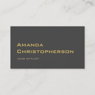 Elegante tarjeta de visita Gris Hair Stylist