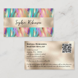 Elegante tarjeta de visita Holográfica y Relieve m
