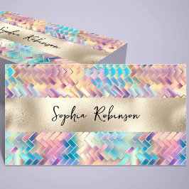 Elegante tarjeta de visita Holográfica y Relieve m