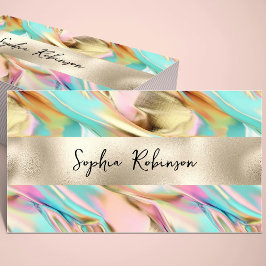 Elegante tarjeta de visita Holográfica y Relieve m
