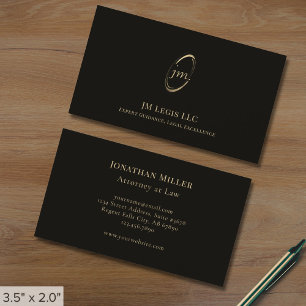 Elegante tarjeta de visita legal