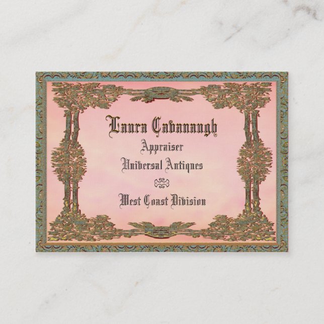 Elegante tarjeta de visita Lola (Anverso)