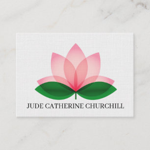Elegante tarjeta de visita Lotus Blossom "Mighty S
