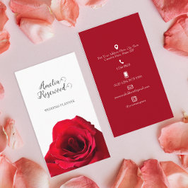 Elegante tarjeta de visita Minimalista de la rosa