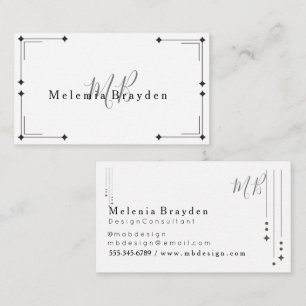 Elegante tarjeta de visita Minimalista de mármol p