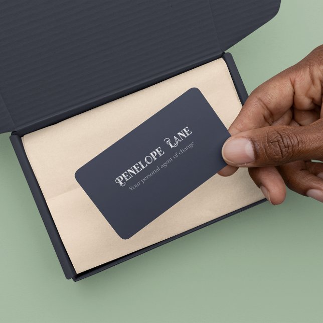 Elegante tarjeta de visita Minimalista Retro Motto (Subido por el creador)