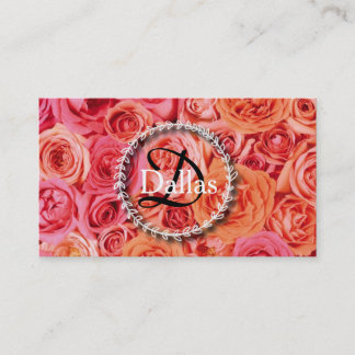Elegante tarjeta de visita monográfica