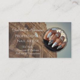 Elegante tarjeta de visita Nails - Editable y Prof