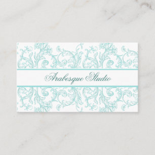 Elegante tarjeta de visita ornamental