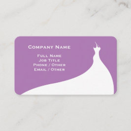 Elegante tarjeta de visita para Boda de Lavanda