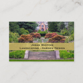 Elegante tarjeta de visita para el jardín fotográf
