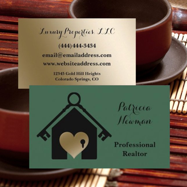 Elegante tarjeta de visita para el Realtor de sabi (Subido por el creador)