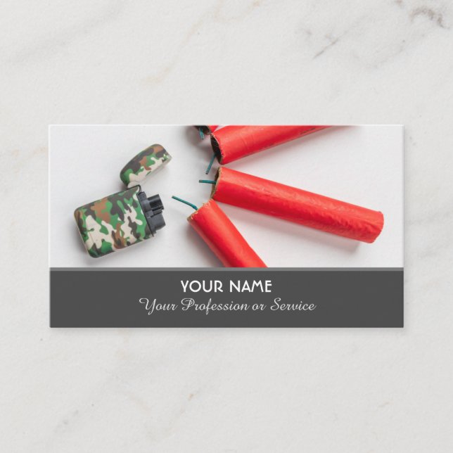 Elegante tarjeta de visita para los servicios de f (Anverso)