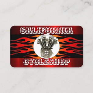 Elegante tarjeta de visita para motocicletas