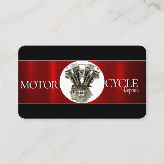 Elegante tarjeta de visita para motocicletas