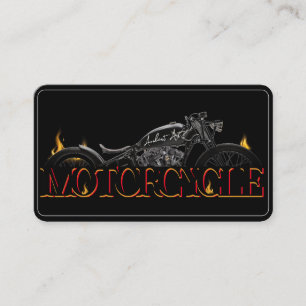 Elegante tarjeta de visita para motocicletas