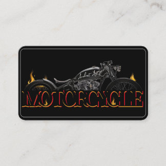 Elegante tarjeta de visita para motocicletas