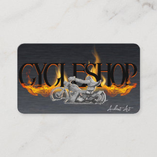 Elegante tarjeta de visita para motocicletas