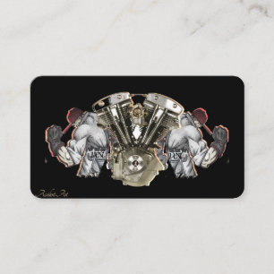 Elegante tarjeta de visita para motocicletas