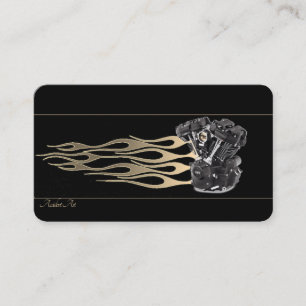 Elegante tarjeta de visita para motocicletas